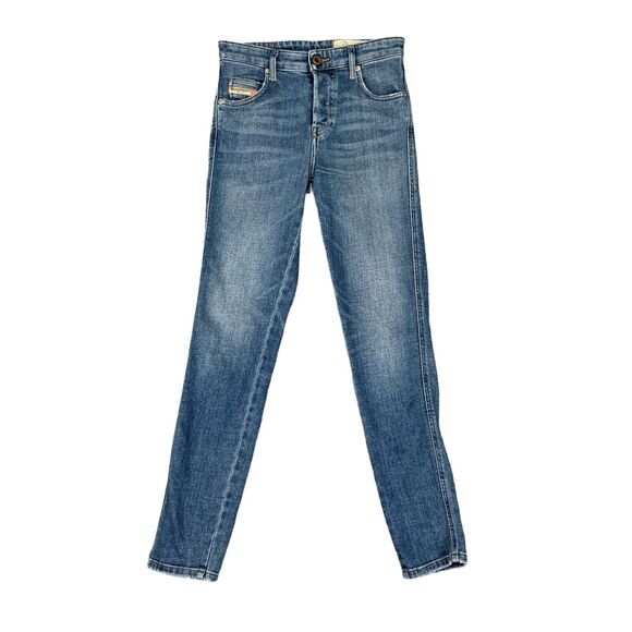 Diesel Jean Women 24 Denim Babhila SLIM Skinny Regular Waist Button Fly 5 Pocket - Picture 1 of 15